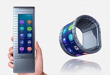 Trung Quốc trình làng smartphone có thể bẻ cong thành smartwatch