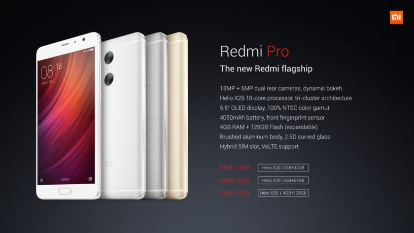 So sánh Xiaomi Redmi Pro với Redmi 3 pro